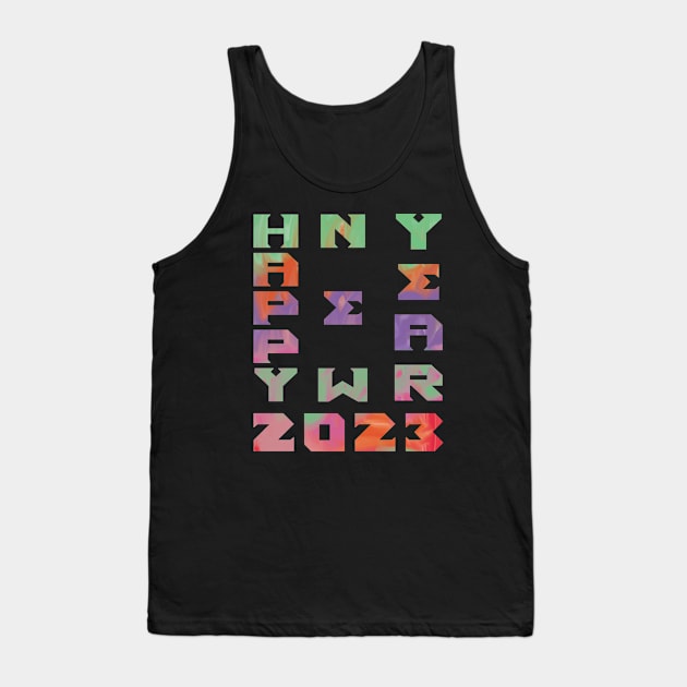 HELLO 2023 (HNY) Tank Top by Vauz-Shop